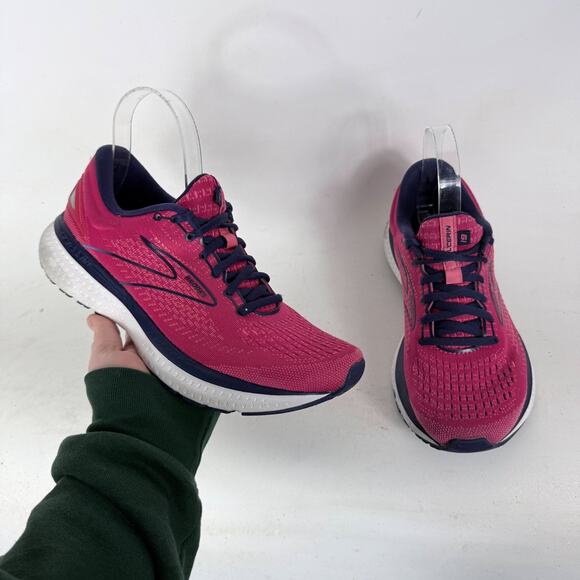 Brooks Shoes - Brooks Glycerin 19 Sneakers Womens 9 Pink Lace Up Low Top Running Athletic Shoes